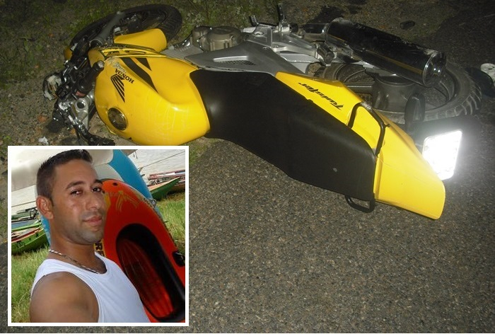 Motociclista morre e carona fica ferido depois de atropelar uma vaca em Cansanção