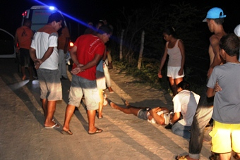 Quatro feridos em colisão envolvendo moto e bicicleta na zona rural de Coité