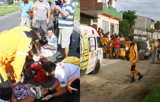 Coité – Casal fica ferido em acidente de moto