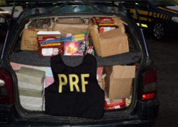 PRF apreende cerca de 300 Kg de material explosivo na BR 116