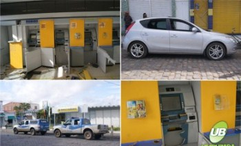 Bandidos tentam explodir caixas eletrônicos em Uauá