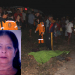 Mulher encontrada morta na BA 411 é sepultada.Ela caiu de uma motocicleta