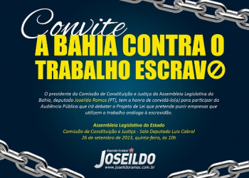 Audiência a Bahia contra o Trabalho Escravo promovida pela CCJ