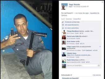 PM posta foto com cassetete quebrado com legenda “foi mal, fessor!” e gera indignação