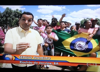 Escalação do Jacuipense pela internet é destaque no Bom Dia Brasil da Globo