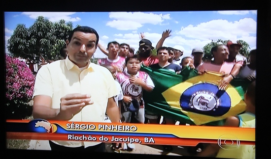 Escalação do Jacuipense pela internet é destaque no Bom Dia Brasil da Globo
