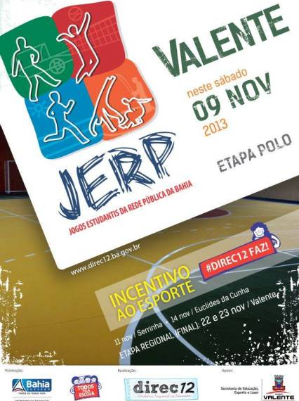 Valente está na contagem regressiva para sediar Jogos Estudantis do Estado