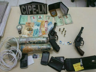 Quadrilha é presa em Heliópolis quando tentava assaltar banco