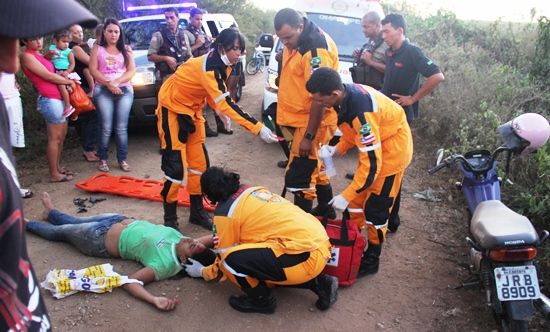 Funcionária de supermercado sofre acidente de moto em Coité