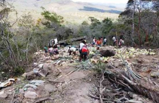 Caminhoneiro morre em capotamento na serra do tombador em Jacobina