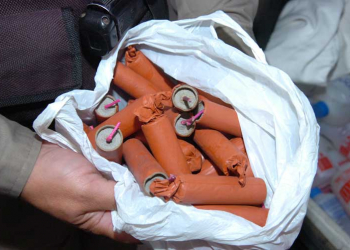 Quatorze bananas de dinamite são apreendidas