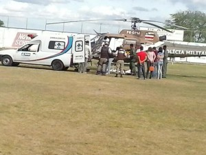 Araci – Médica cubana passa mal e é transferida de helicóptero da PM para Salvador