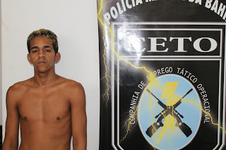 Serrinha – Suspeito de tráfico de drogas é preso por PM