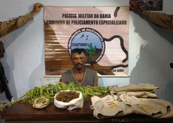 Queimadas: Cipe-Caatinga prende homem com droga e uniforme da PM