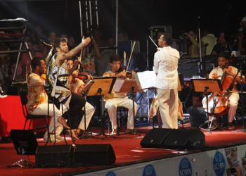 Orquestra Santo Antônio de Música teve participação especial no show de Saulo