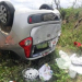 Advogada sai ilesa após capotar veículo na BA 411 na cidade de Ichu