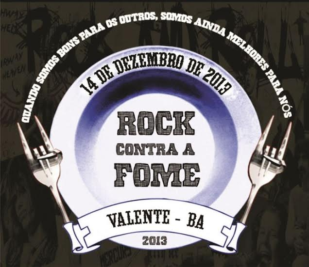 Próximo sábado tem show da Campanha Rock Conta Fome – 2013