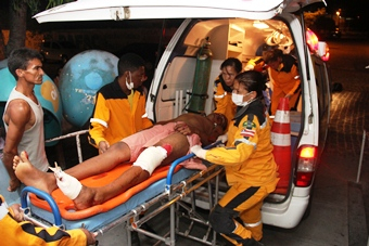 Coité – Dois jovens ficam feridos em acidente envolvendo moto e Gol