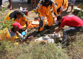 Motociclista tem braço e perna decepados e morre ao dar entrada no HR de Coité