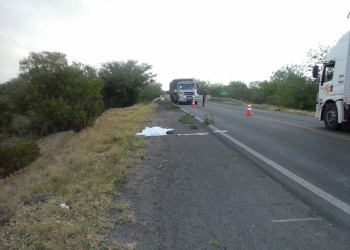 Pneu de caminhonete se solta; homem pula do veículo e morre na BR 116