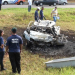 Ambulância de Irecê capota, pega fogo e mata os quatro ocupantes