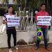 Divulgador se acorrenta em fórum no AC por liberação da Telexfree