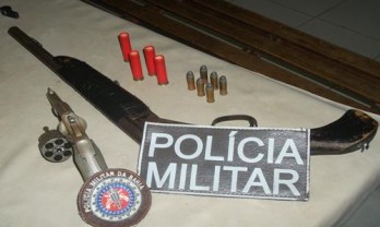 armas apreendidas em coité