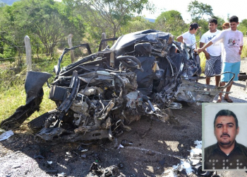 Motorista de Corsa morre em colisão com carreta na BR 407 próximo a Jaguarari