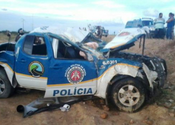 Viatura capota e mata policial rodoviário quando perseguia carro que furou blitz