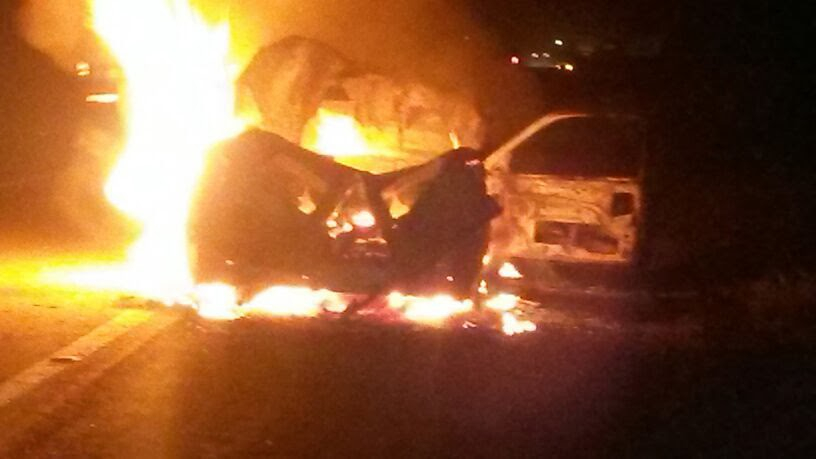 Ambulância de Queimadas pega fogo e deixa quatro feridos após colidir com animal na BR-116
