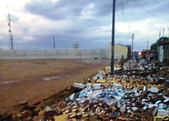 Forte temporal causa prejuízos a cidade de Queimadas