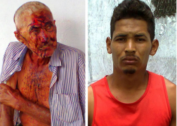 Homem é preso após espancar idoso de 84 anos