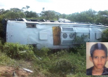 Grave acidente com um ônibus de turismo deixa três feridos e uma vitima fatal em Queimadas