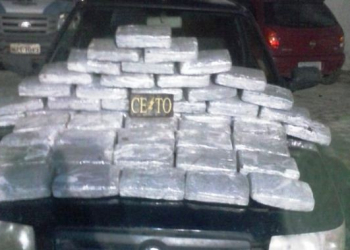 Policiais do 16º BPM de Serrinha apreende cerca de 50 kg da maconha na BR 116