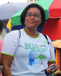 Sílvia disse que o projeto só obtêm êxito com a colaboração da população.