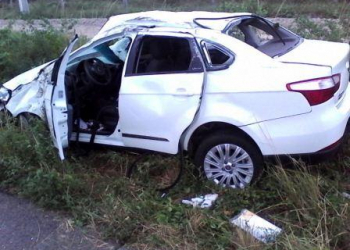 Acidente envolve presidente do PT de Valente e outras quatro pessoas da família na BA 120