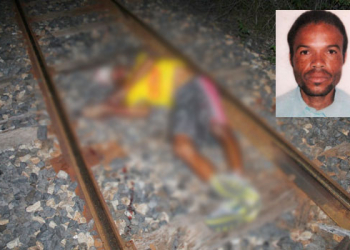 Homem é encontrado morto a facadas sobre os trilhos de linha férrea
