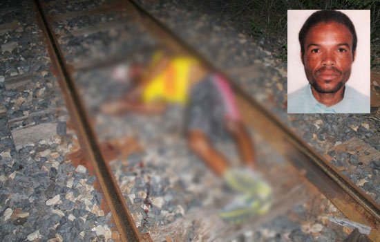 Homem é encontrado morto a facadas sobre os trilhos de linha férrea
