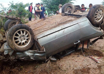 Jovem morre e outros seis ficam feridos em grave acidente na cidade de Queimadas