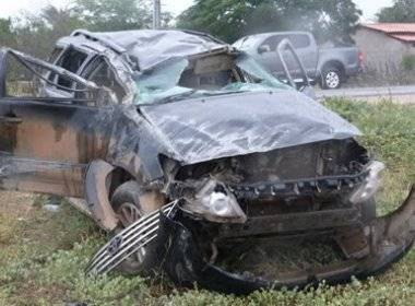 Candidato a deputado pelo PMDB se envolve em acidente próximo a Capim Grosso