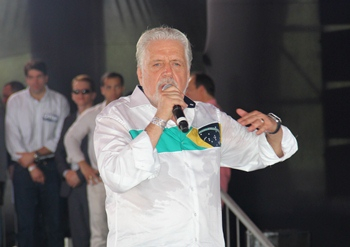 Salvador – Convenção de Rui Costa com presença de Lula e Dilma reuniu cerca de 15 mil pessoas