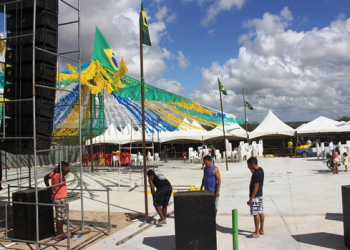 Organização do Forrozão da Goiabeira conclui as últimas etapas da infraestrura para festa de logo mais a noite