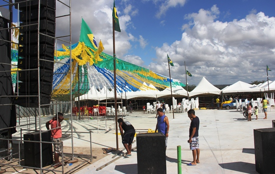 Organização do Forrozão da Goiabeira conclui as últimas etapas da infraestrura para festa de logo mais a noite
