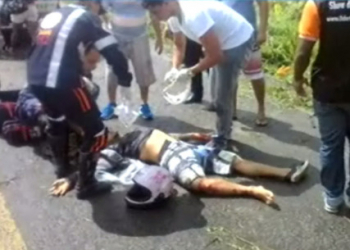 Grávida de oito meses morre em acidente de moto na BR-420