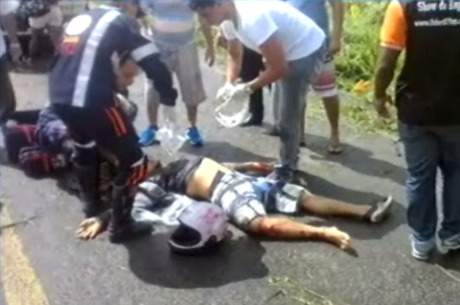 Grávida de oito meses morre em acidente de moto na BR-420