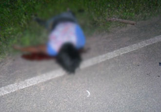 O casal usava capacete mas não foi suficiente para evitar a tragédia