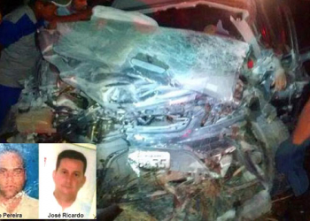 Grave acidente mata dois homens na BR 242; um deles filho do vereador Dida de Santaluz