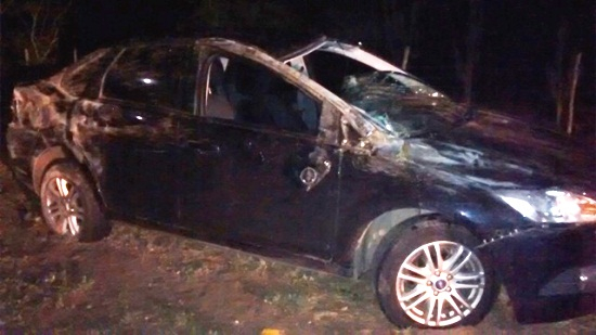 Mais um acidente no trecho Santaluz/Queimadas envolve cinco pessoas em um veículo