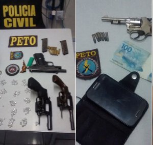 A recuperação do material foi realizada em dois momentos em mesmo local