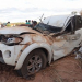 Pastor sobrevive após capotar carro na BR-020; veículo fica destruído